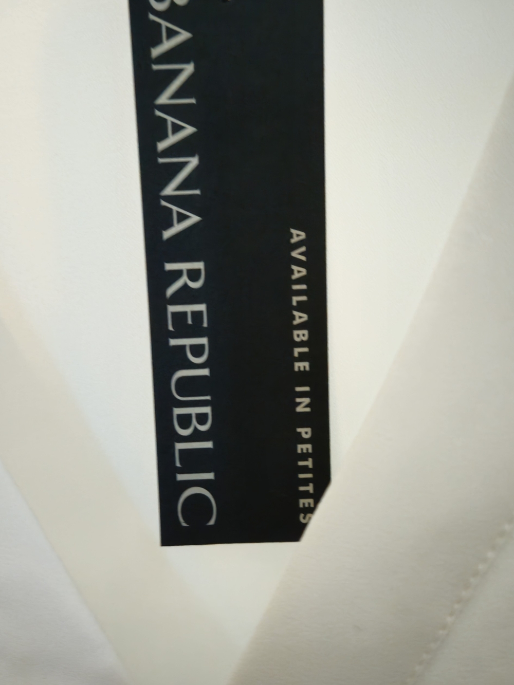 Banana Republic Off-White V-Neck Long Sleeve Blouse - Picture 4 of 5
